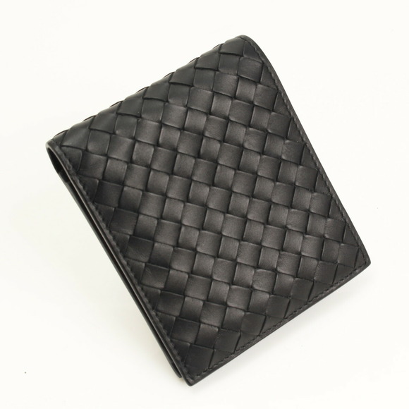 Bottega Veneta Intrecciato Bifold Wallet Black - Picture 2 of 9